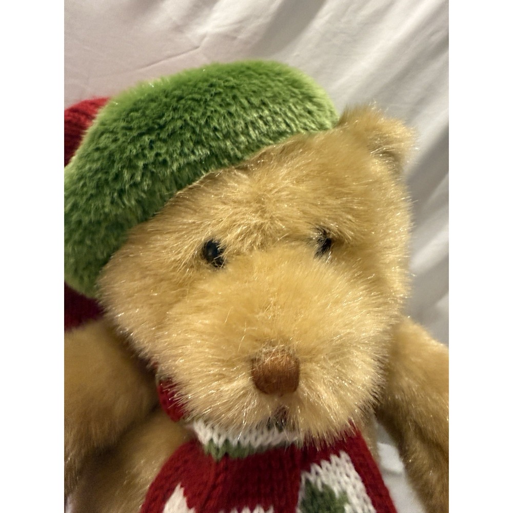 Dillards Christmas Teddy Bear Plush Toy 18 inch Plush w/ Scarf Vintage 2003 NWT - Picture 3 of 15
